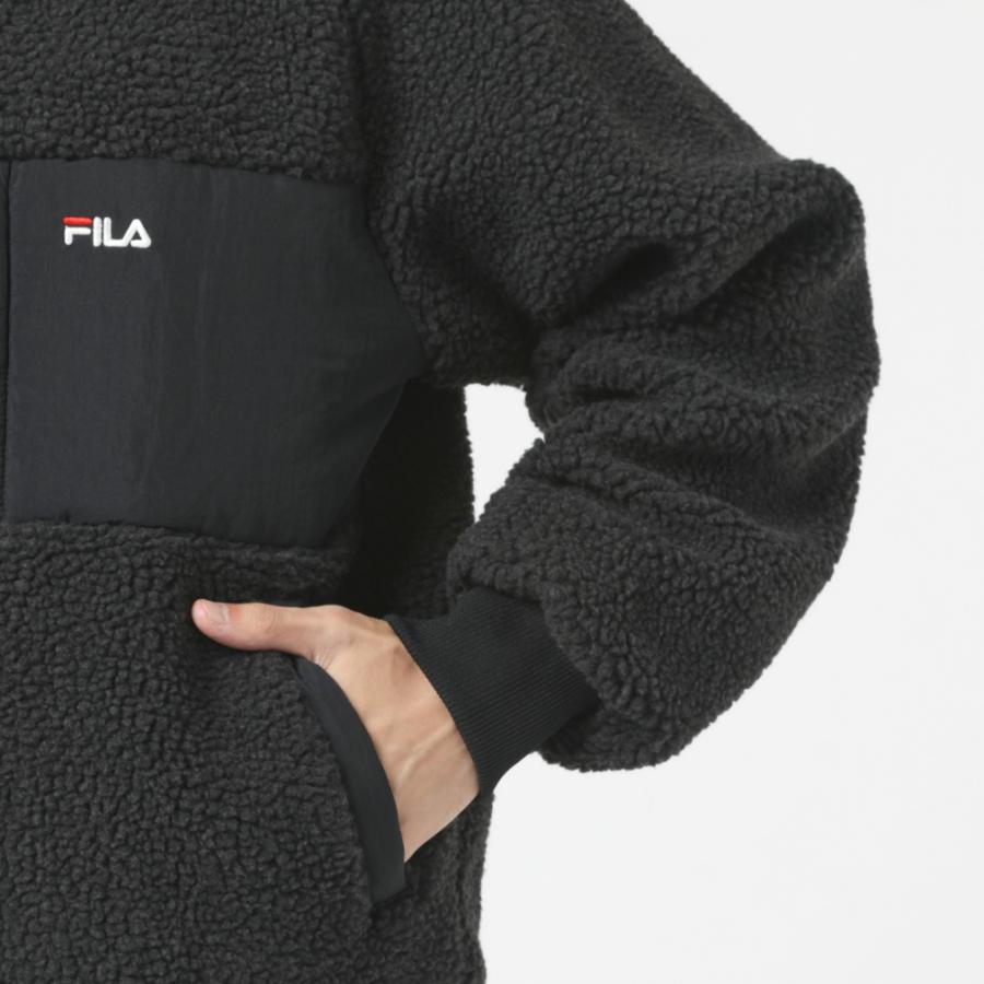 FILA（フィラ） メンズ フリースジャケット リバーシブルシープボア