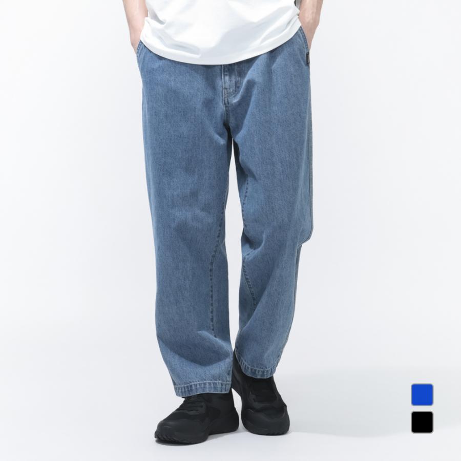 TIGORA（ティゴラ） メンズ ロングパンツ デニムワイドパンツ CORDURA