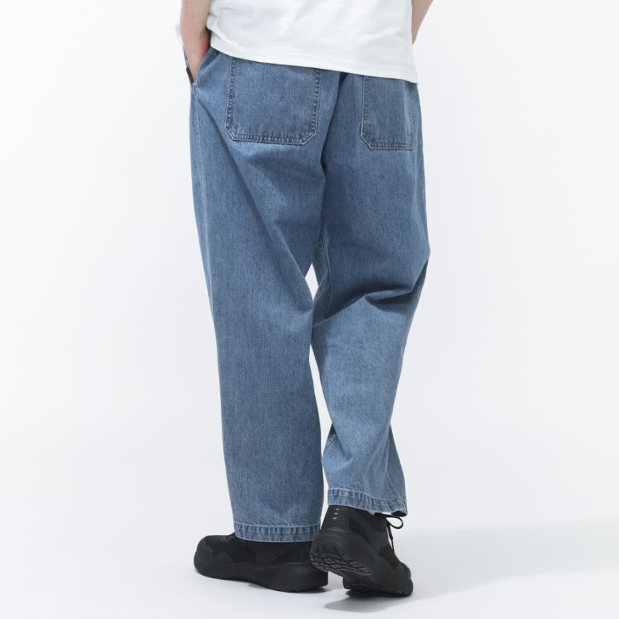 TIGORA（ティゴラ） メンズ ロングパンツ デニムワイドパンツ CORDURA
