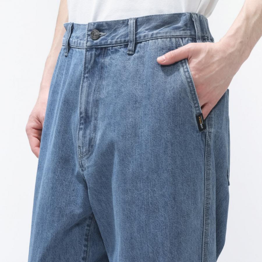 TIGORA（ティゴラ） メンズ ロングパンツ デニムワイドパンツ CORDURA