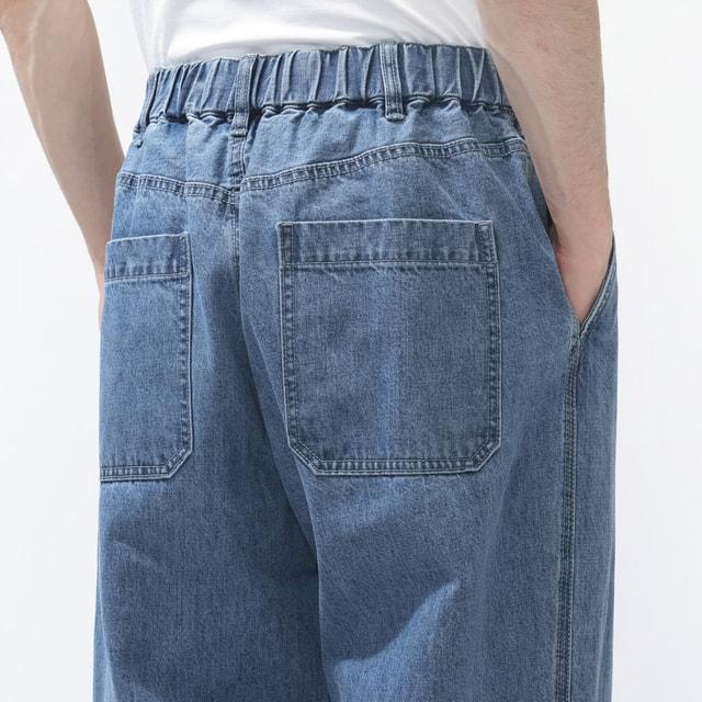 TIGORA（ティゴラ） メンズ ロングパンツ デニムワイドパンツ CORDURA