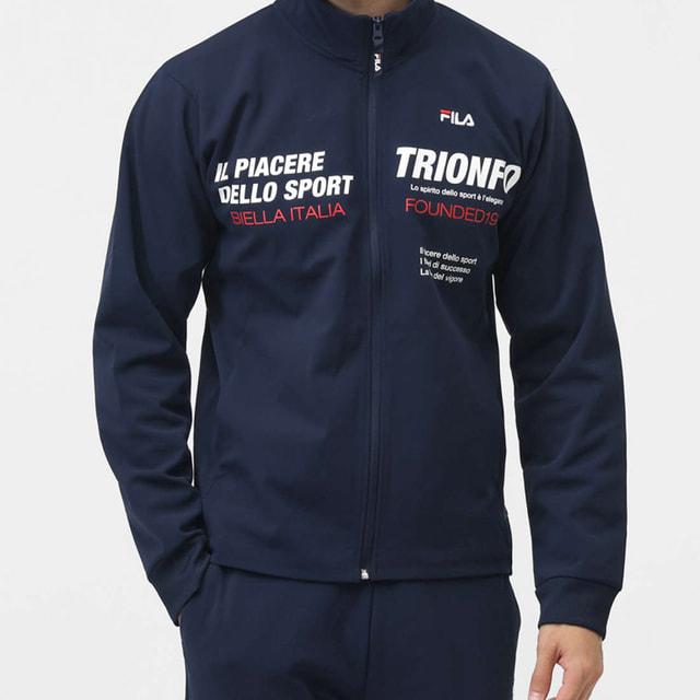 FILA（フィラ） メンズ 長袖 ジャージ ジャケット メンズジャージ