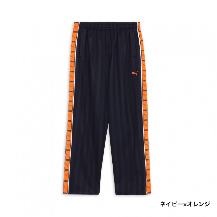 コブラ特注黒刺繍 オレンジ パンツ 5Pocket Jackpot USプーマ PUMA（プーマ） ニットパンツ STRIPE SHADOW パンツ ジャージ メンズ メンズウェア
