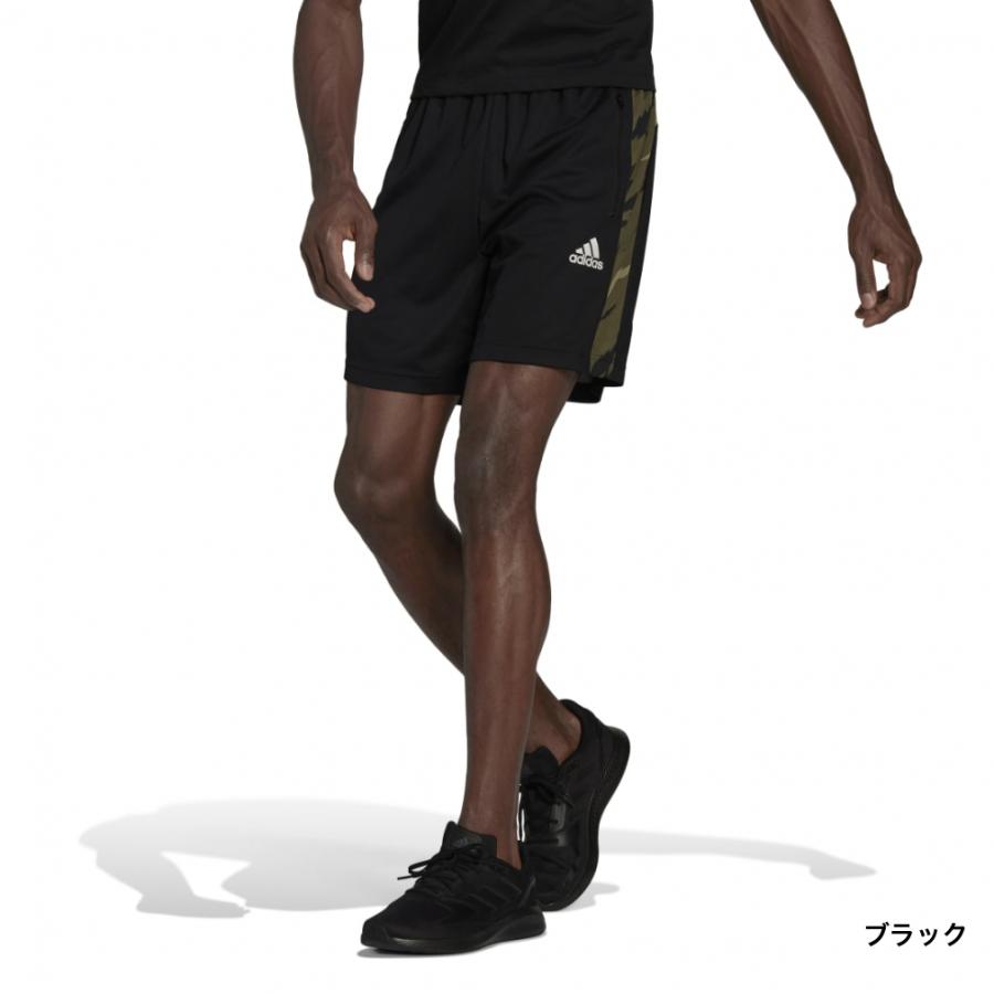 アディダス メンズ ジャージハーフパンツ AEROREADY フィールストロング カモ スポーツショーツ TP445 HD4321 HD4320 スポーツウェア adidas|alpen-group|02