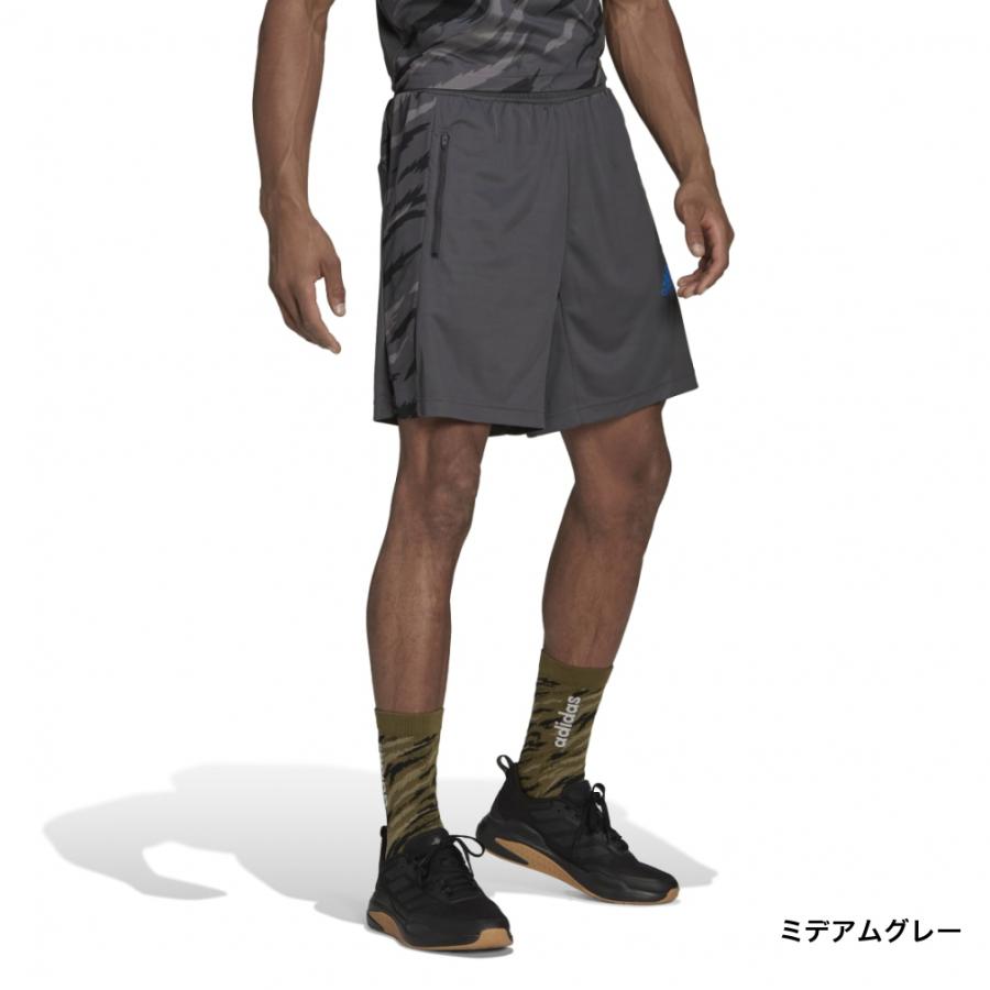アディダス メンズ ジャージハーフパンツ AEROREADY フィールストロング カモ スポーツショーツ TP445 HD4321 HD4320 スポーツウェア adidas|alpen-group|03