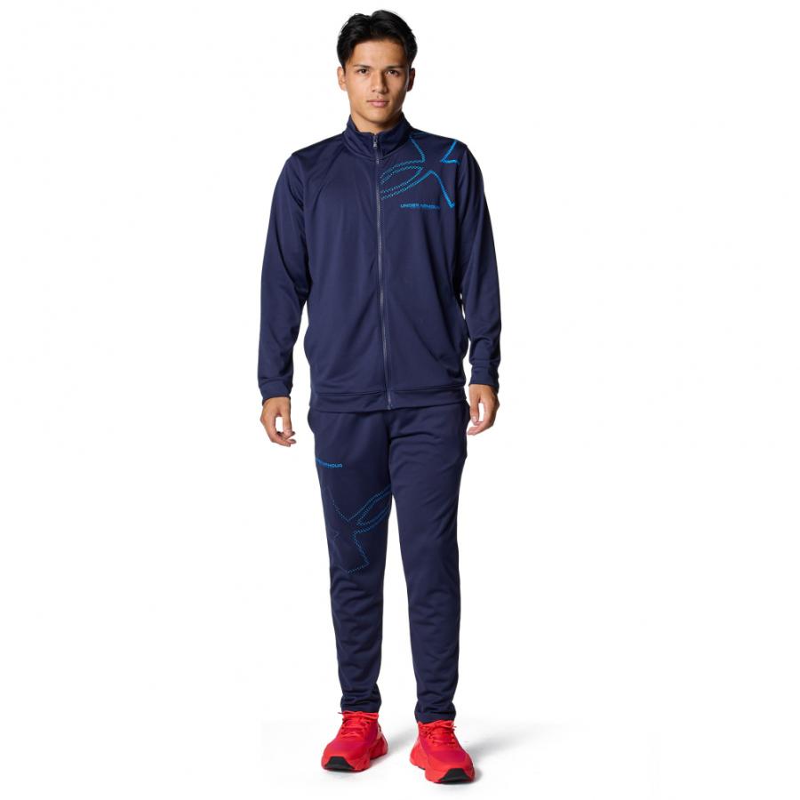 ヒ*ノ様 Under Armour ジャージ上下セット XL ネイビー UNDER ARMOUR（アンダーアーマー） メンズ ジャージ 上下セット UA