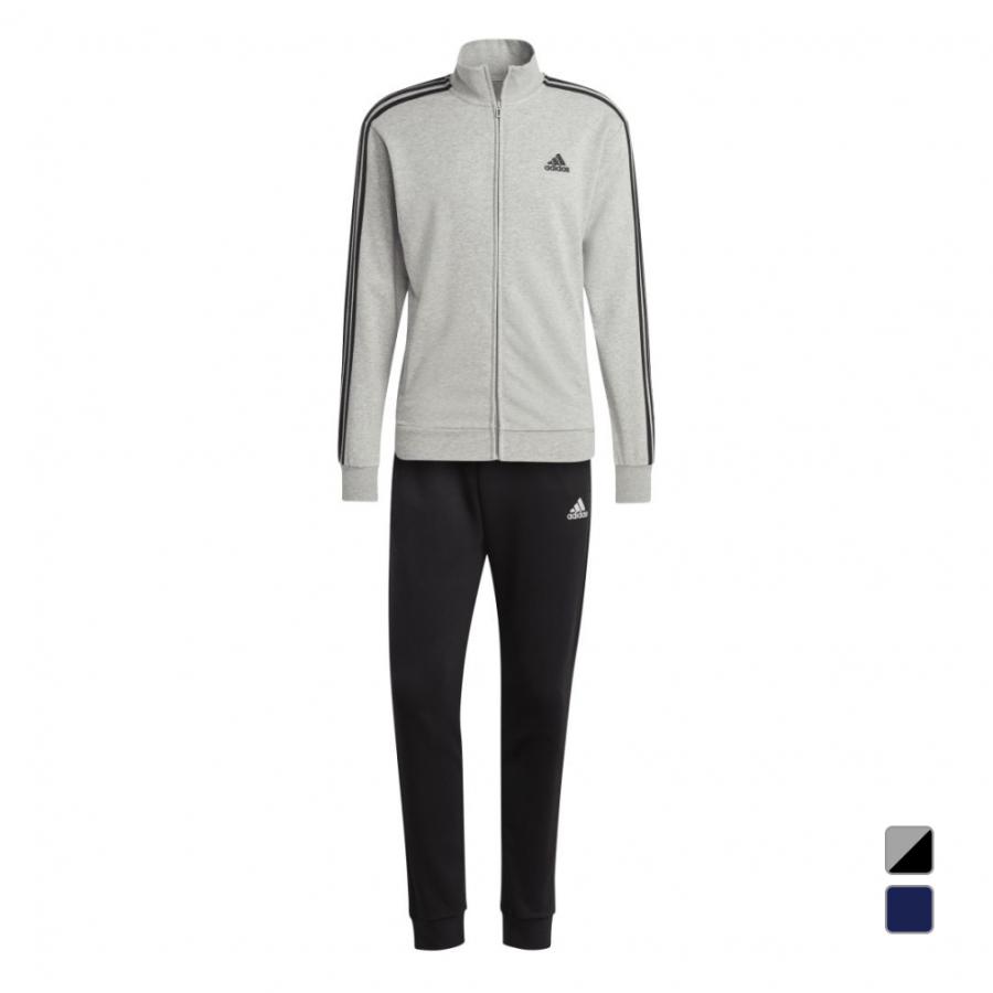 アディダス メンズ ジャージ 上下セット ベーシック スリーストライプス フレンチテリー トラックスーツ ECT00 IC6765 IC6748 スポーツウェア adidas｜アルペングループヤフー店