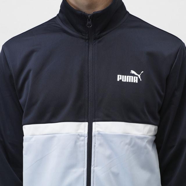 PUMA（プーマ） メンズ ジャージ 上下セット ポリ カラーブロック