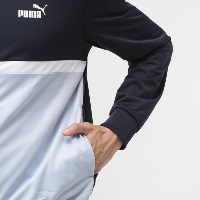 PUMA（プーマ） メンズ ジャージ 上下セット ポリ カラーブロック