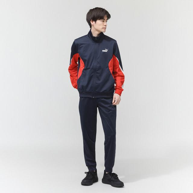 PUMA（プーマ） メンズ ウインド 上下セット ESS ブロック ポリ スーツ