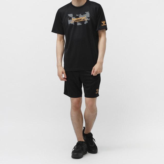 ヒュンメル サッカー ピステシャツ ハーフパンツ セットアップ hummel（ヒュンメル） メンズ Tシャツ ハーフパンツ セット