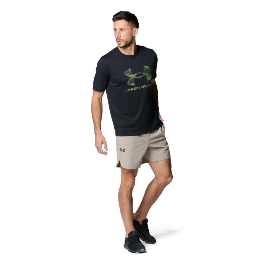 アンダーアーマー メンズ 半袖 機能 Tシャツ UAテック カモ ビッグロゴ  