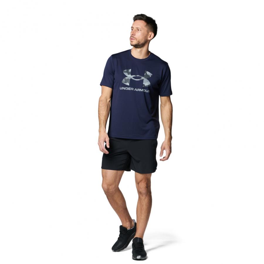 アンダーアーマー メンズ 半袖 機能 Tシャツ UAテック カモ ビッグロゴ  