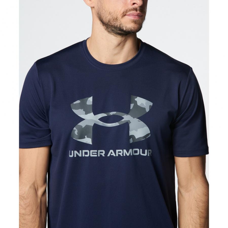 アンダーアーマー メンズ 半袖 機能 Tシャツ UAテック カモ ビッグロゴ ショートスリーブTシャツ 1384797 スポーツウェア UNDER ARMOUR｜alpen-group｜10