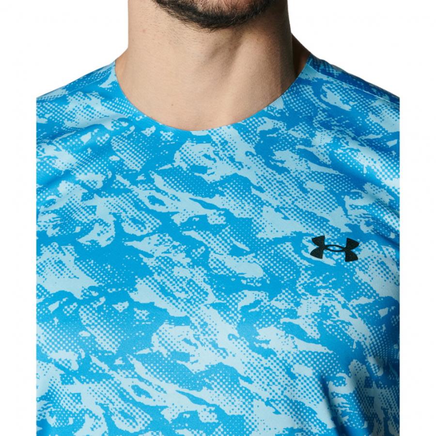 UNDER ARMOUR 半袖カットソー L スポーツウェア ロゴ ブルー UNDER ARMOUR（アンダーアーマー） メンズ 半袖 機能 Tシャツ UAテック
