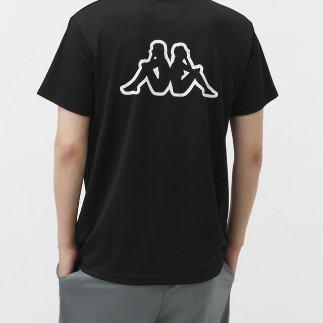 Kappa（カッパ） メンズ 半袖 機能 Tシャツ グラフィック半袖Tシャツ