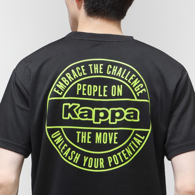 Kappa（カッパ） メンズ 半袖 機能 Tシャツ バックプリント半袖Tシャツ