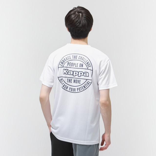 Kappa（カッパ） メンズ 半袖 機能 Tシャツ バックプリント半袖Tシャツ