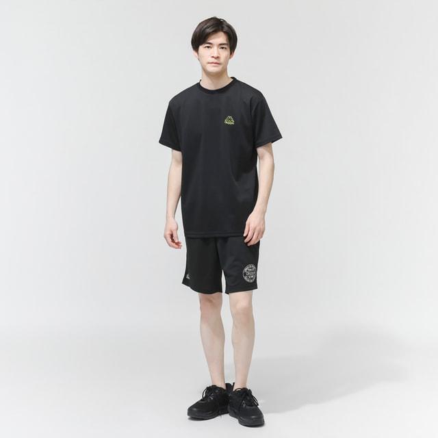 Kappa（カッパ） メンズ 半袖 機能 Tシャツ バックプリント半袖Tシャツ