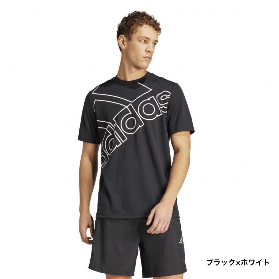 アディダス メンズ AEROREADY トレーニング ロゴグラフィック 半袖T 