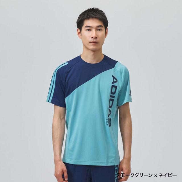 adidas（アディダス） メンズ 半袖 機能 Tシャツ M TRN カラーブロック