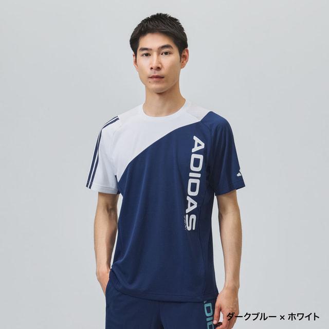 adidas（アディダス） メンズ 半袖 機能 Tシャツ M TRN カラーブロック