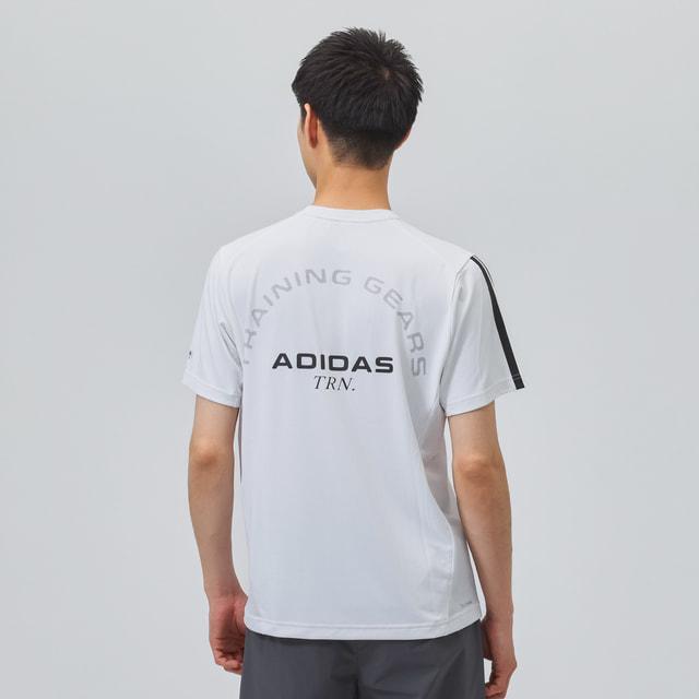 adidas（アディダス） メンズ 半袖 機能 Tシャツ M TRN バックロゴ S