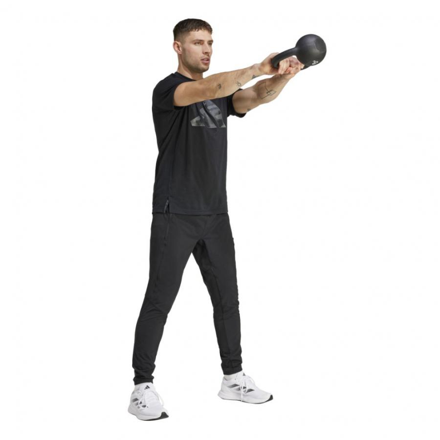 adidas（アディダス） メンズ 半袖 機能 Tシャツ トレイン エッセンシャルズ カモグラフィック ロゴ 半袖Tシャツ JUA02 ...