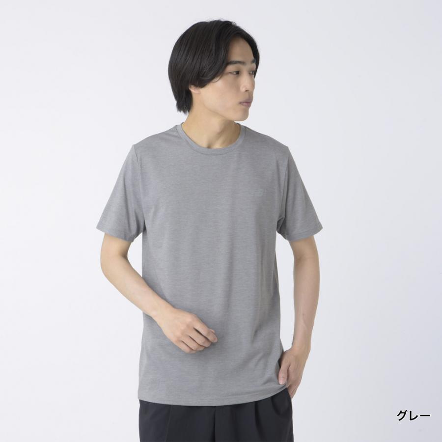 New Balance（ニューバランス） メンズ 半袖 機能 Tシャツ ヘザー