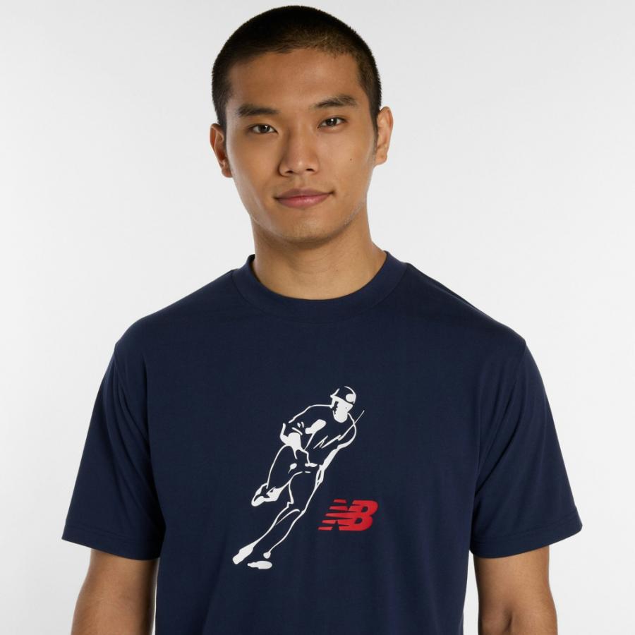 Tシャツ(半袖/袖なし) baserange 20SS shortsleeve torna blue S New Balance（ニューバランス） メンズ 半袖 機能 Tシャツ