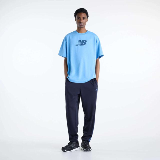 【美品】new balance スポーツウェア Mサイズ New Balance（ニューバランス） メンズ 半袖 機能 Tシャツ NBロゴ