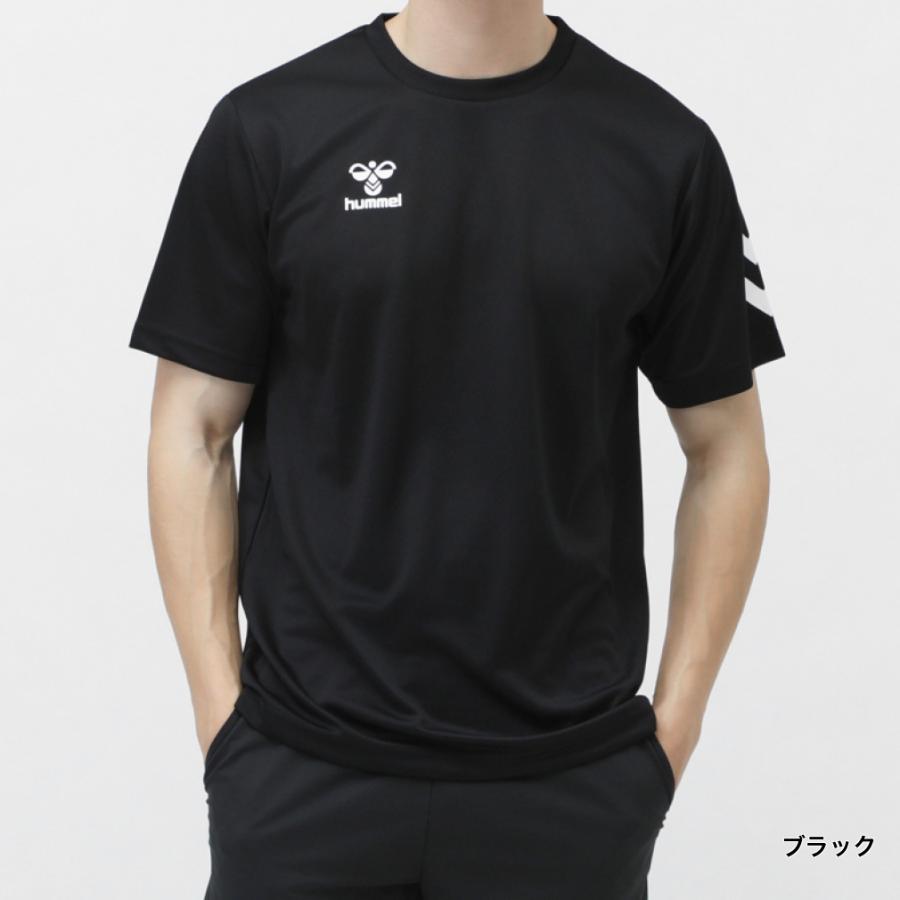 hummel（ヒュンメル） メンズ 半袖 機能 Tシャツ ワンポイントTシャツ