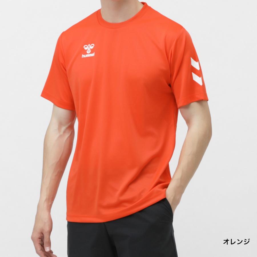 hummel（ヒュンメル） メンズ 半袖 機能 Tシャツ ワンポイントTシャツ