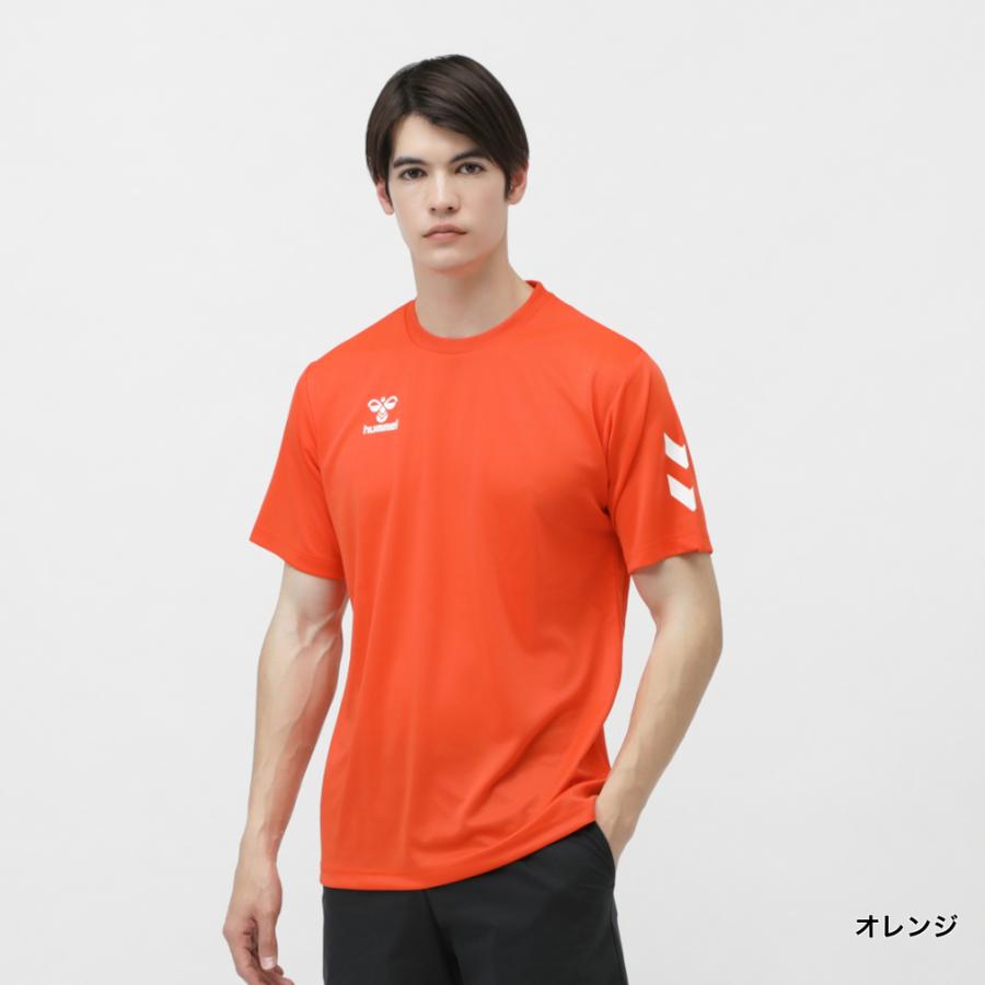 hummel（ヒュンメル） メンズ 半袖 機能 Tシャツ ワンポイントTシャツ