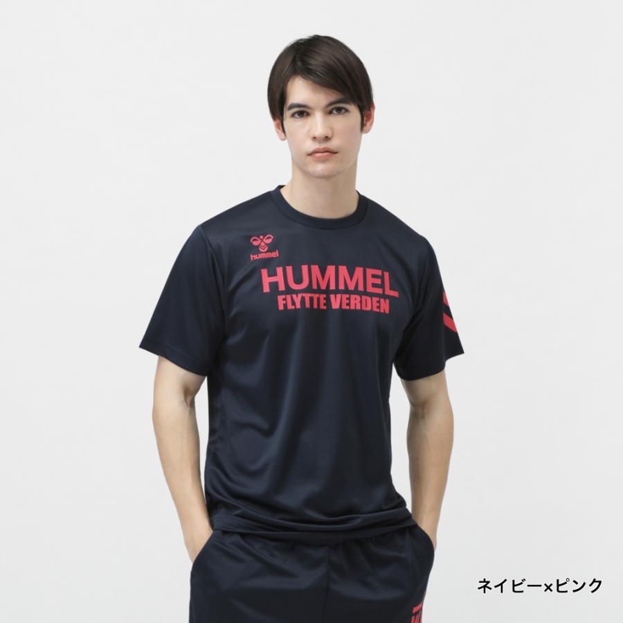 hummel スポーツシャツ hummel ヒュンメル メンズ 半袖 機能 Tシャツ グラフィックT