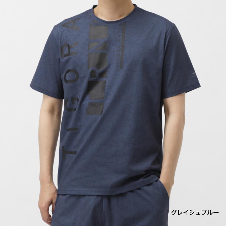 TIGORA（ティゴラ） メンズ 半袖 機能 Tシャツ ドライメッシュTシャツ