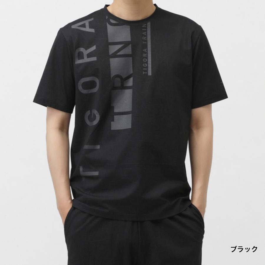 TIGORA（ティゴラ） メンズ 半袖 機能 Tシャツ ドライメッシュTシャツ
