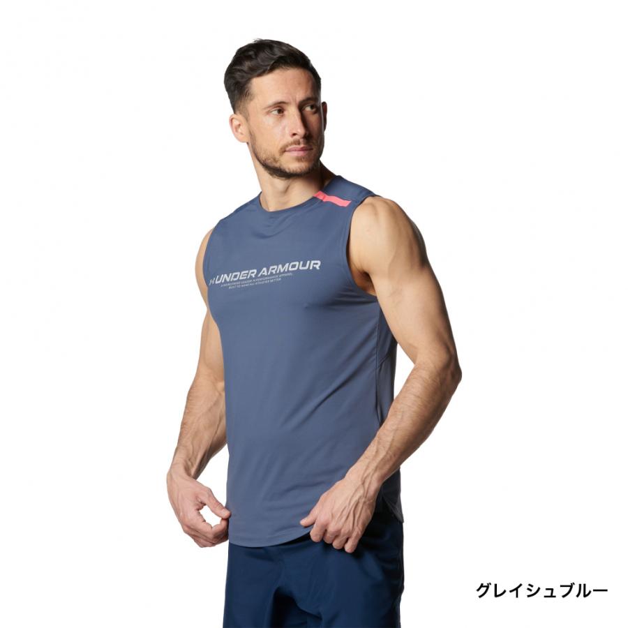 UNDER ARMOUR（アンダーアーマー） メンズ ノースリーブ 機能 シャツ 