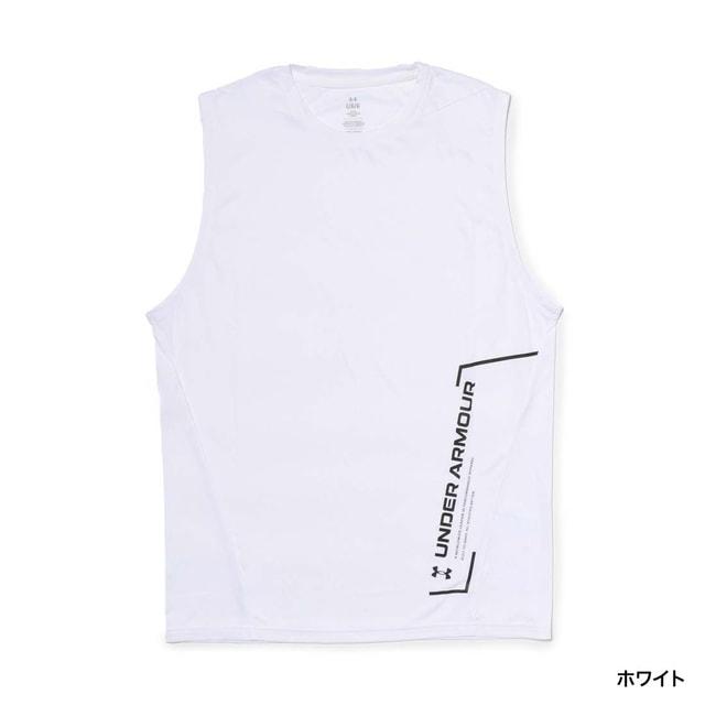Under Armour ノースリーブ アンダーシャツ XXL ホワイト UNDER ARMOUR（アンダーアーマー） メンズ ノースリーブ 機能シャツ UA
