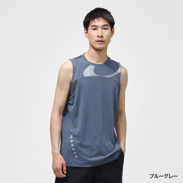 美品✨AURALEE オーラリー ノースリーブ シャツジャケット ベスト 黒 OAKLEY（オークリー） メンズ ノースリーブ 機能 シャツ ETERNAL CHILL
