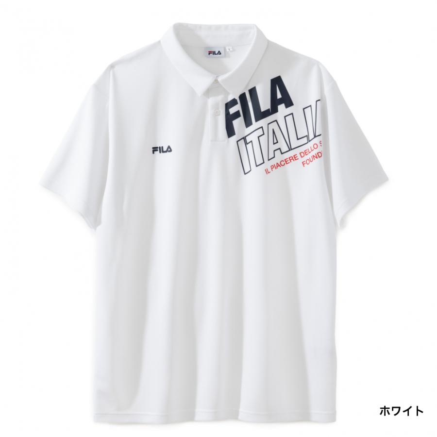 FILA フィラ テニスウェア 半袖ゲームポロシャツ VM5628白メンズM新品 FILA（フィラ） メンズ 半袖 機能 ポロシャツ 冷感半袖ポロシャツ