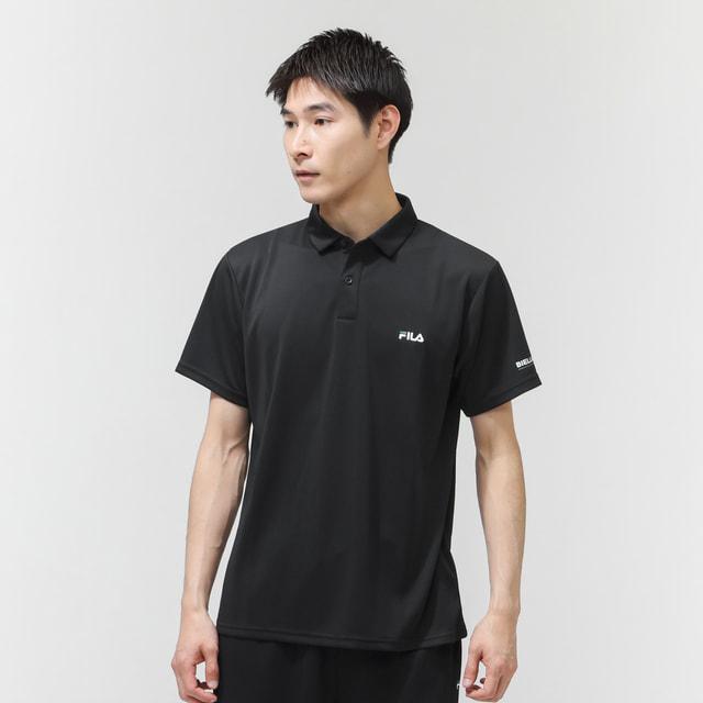 FILA フィラ テニスウェア 半袖ゲームポロシャツ VM5628黒メンズM新品 FILA（フィラ） メンズ 半袖 機能 ポロシャツ メンズショートスリーブ