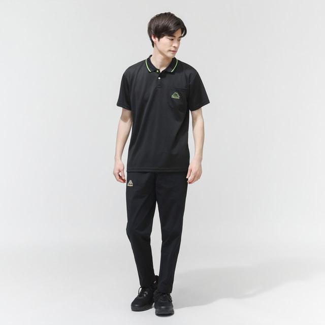 Kappa（カッパ） メンズ 半袖 機能 ポロシャツ ラインデザイン