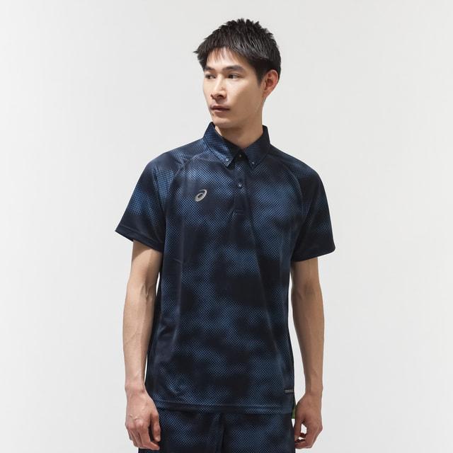 ASICS（アシックス） メンズ 半袖 機能 ポロシャツ ドライグラフィック