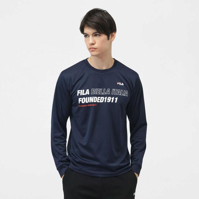 FILA（フィラ） メンズ 長袖 機能 Tシャツ メンズ機能Tシャツ
