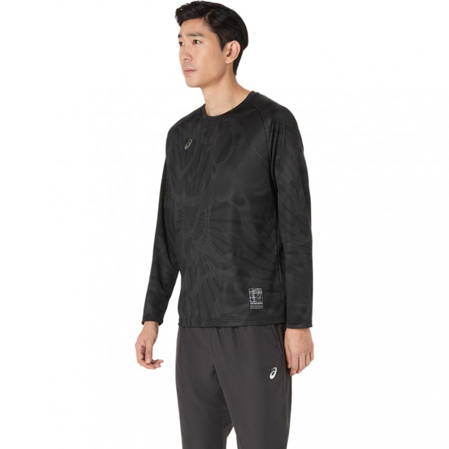 ASICS（アシックス） メンズ 長袖 機能 Tシャツ ドライグラフィック