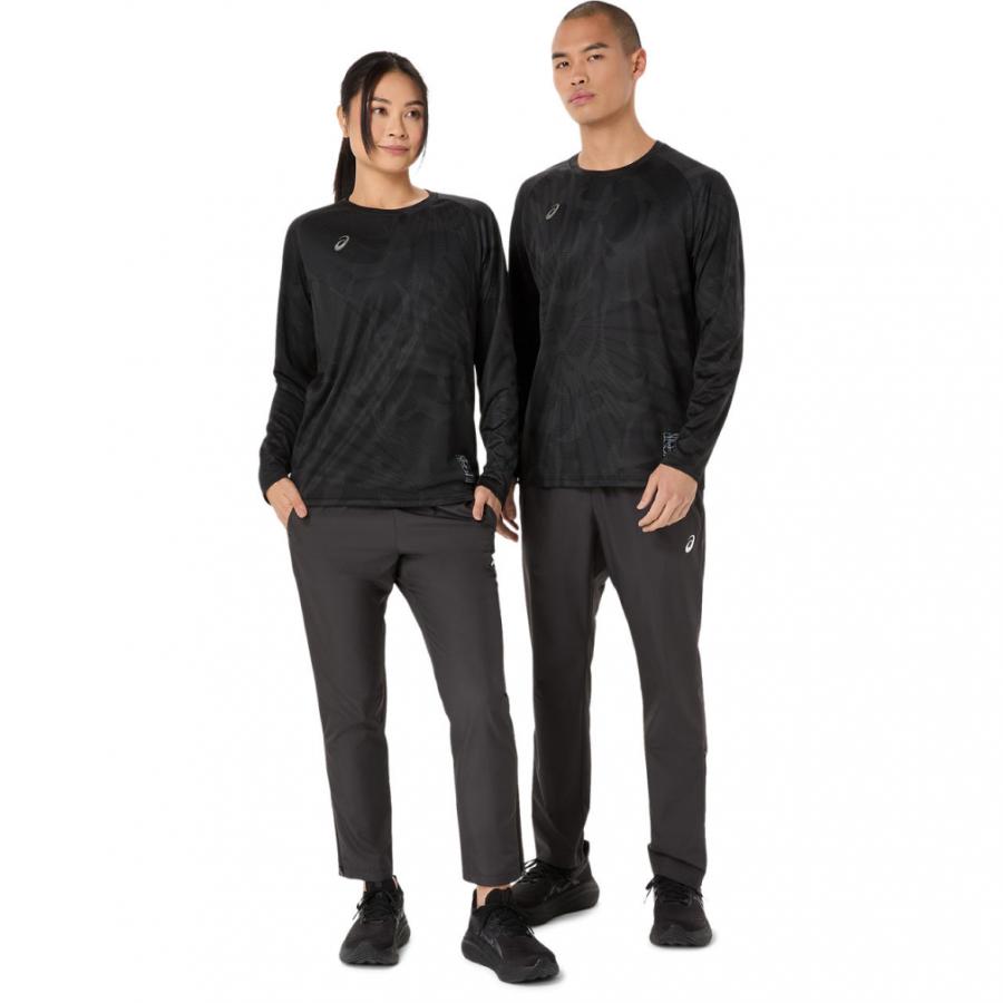 ASICS（アシックス） メンズ 長袖 機能 Tシャツ ドライグラフィック