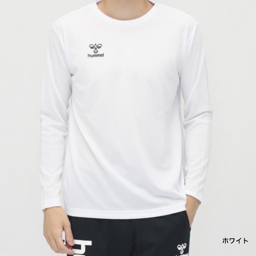 hummel（ヒュンメル） メンズ 長袖 機能 Tシャツ ワンポイントロングT