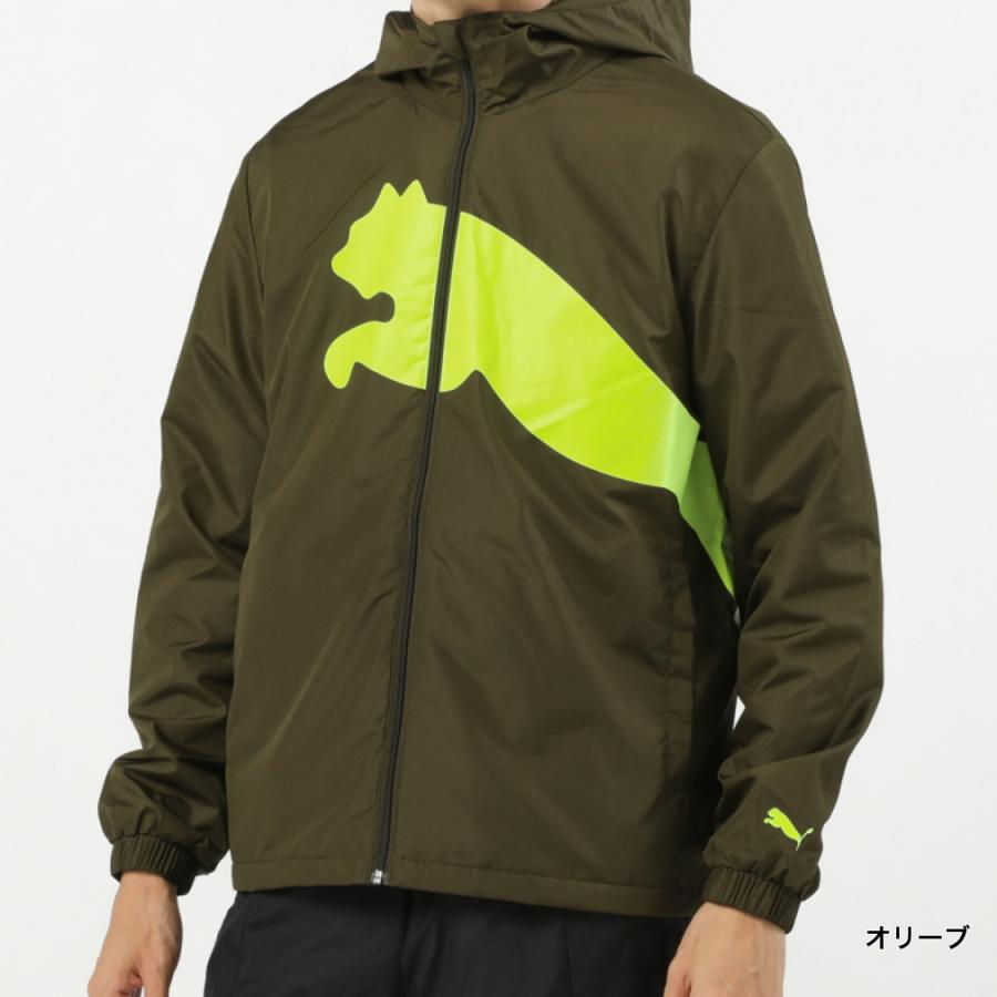 PUMAウィンドブレーカー グレー/オリーブ XLサイズ PUMAウィンドブレーカー グレー/オリーブ XLサイズ