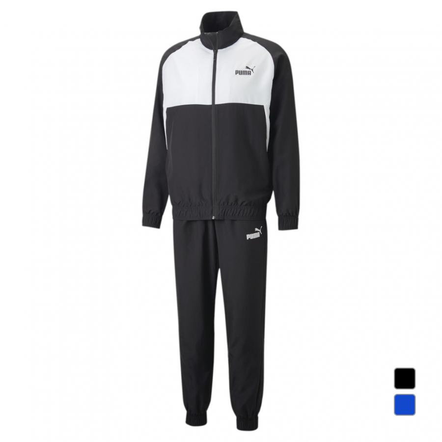 PUMA セットアップ トリコット ウインド 上下セット ウーブン ジャージ M PUMA（プーマ） メンズ ウインド 上下セット ウーブン トラックスーツ